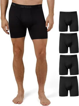 32o DEGREES Mens 4-Pack Active Mesh Quick Dry Performance Boxer Brief