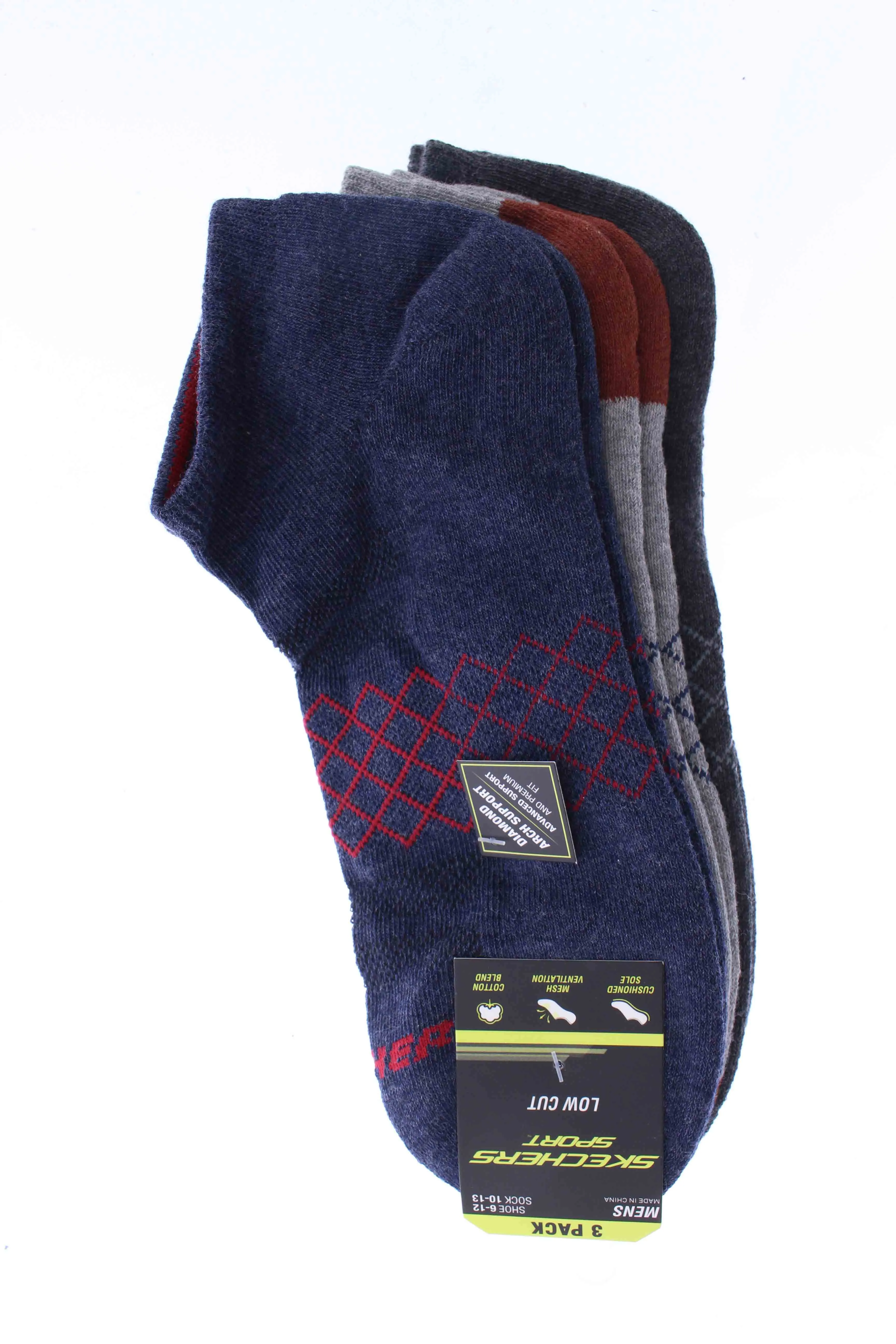 3PK MEN 1/2 TERRY LOW CUT