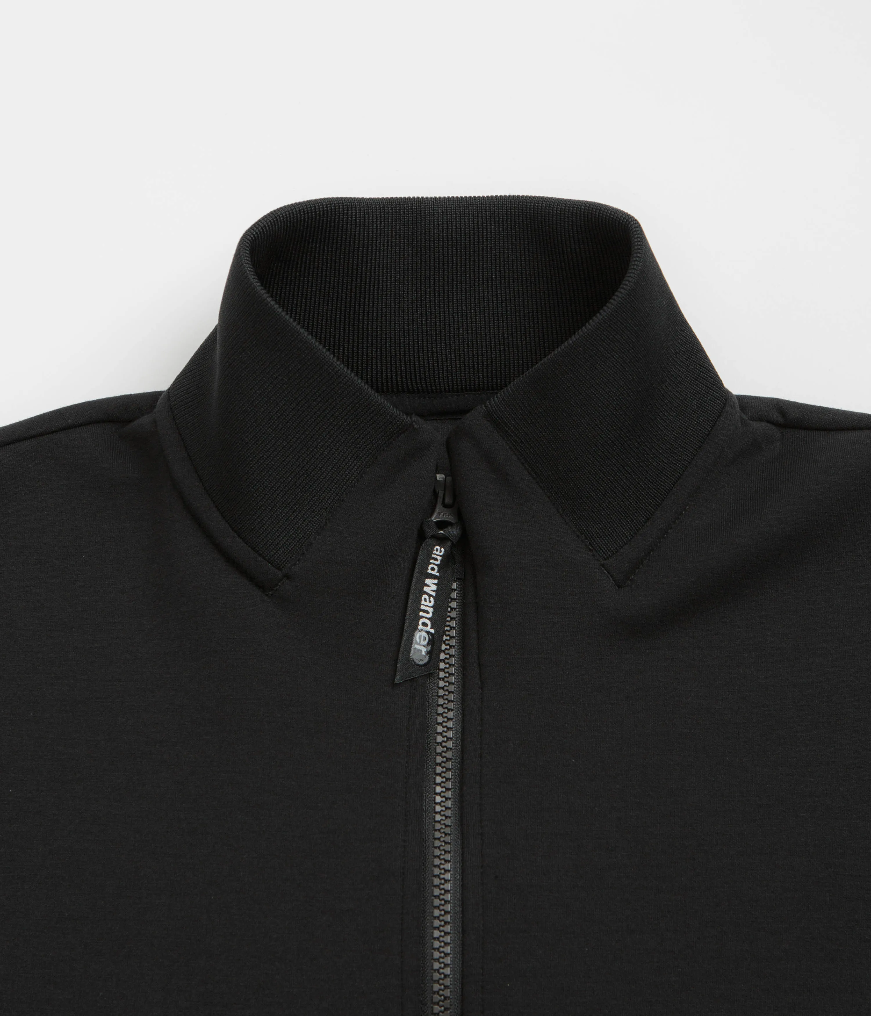 and wander Airly Warm Full Zip Fleece - Black