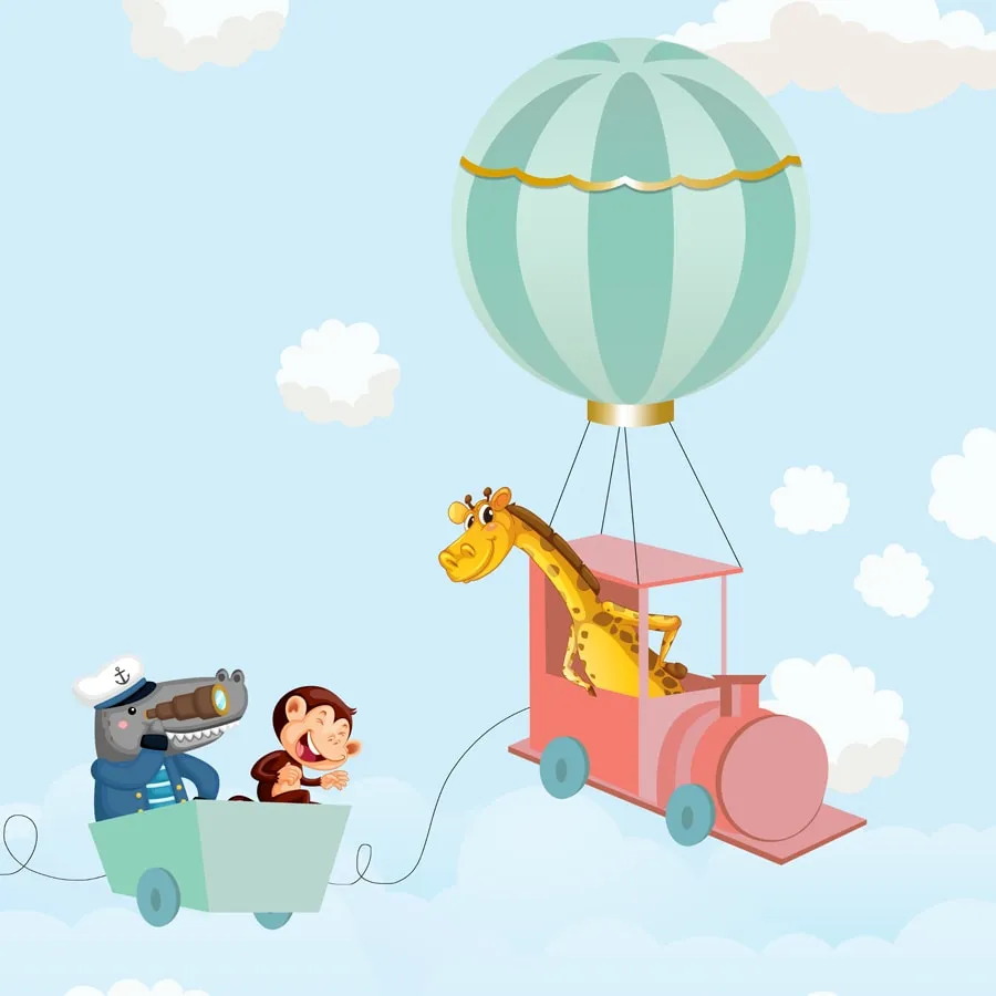 Animal Theme Nursery Room Wallpaper Design, Customised