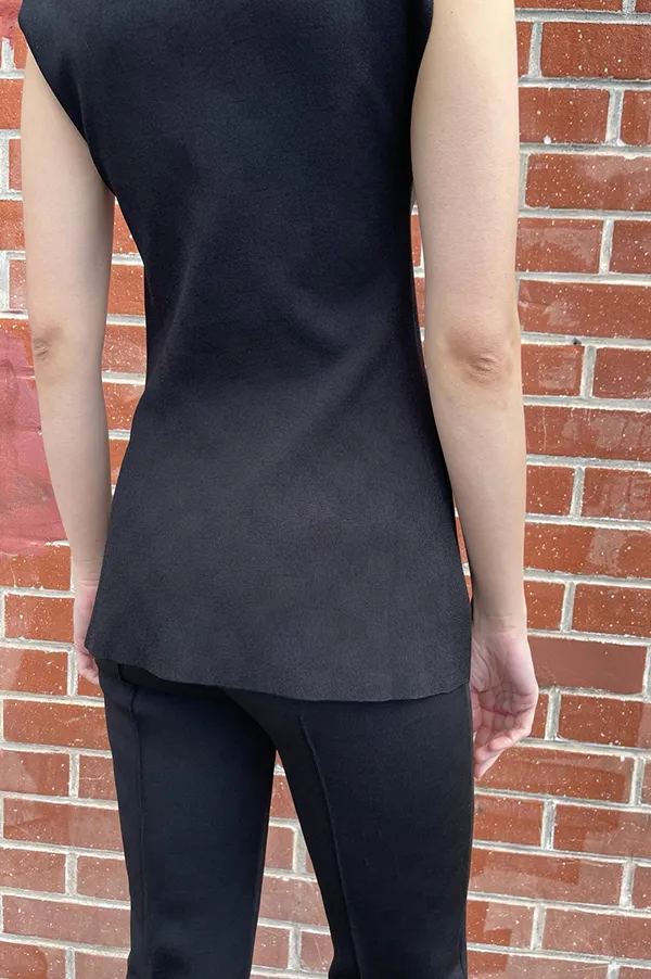 Asher Apron Top in Black