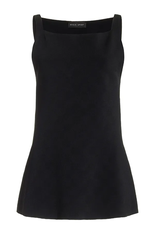 Asher Apron Top in Black
