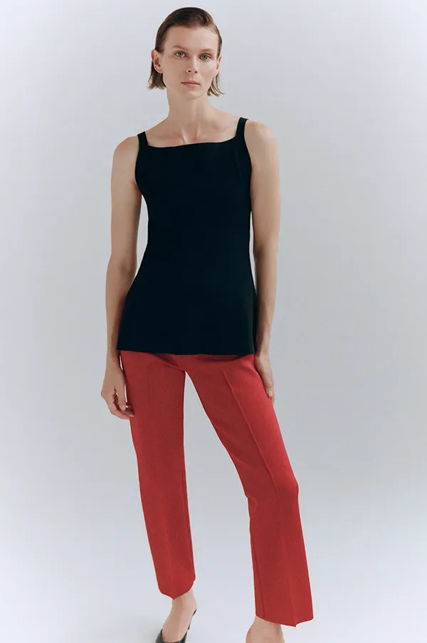Asher Apron Top in Black