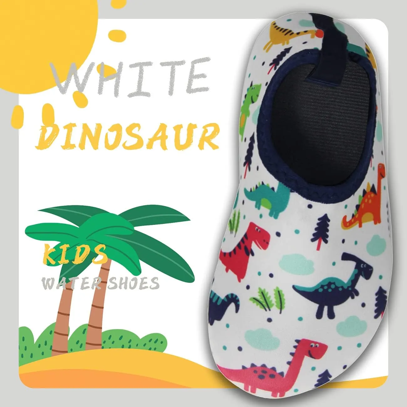 BomKinta Kids Water Shoes Boys Girls Barefoot Quick Dry Non-Slip Aqua Socks for Beach Swimming Pool