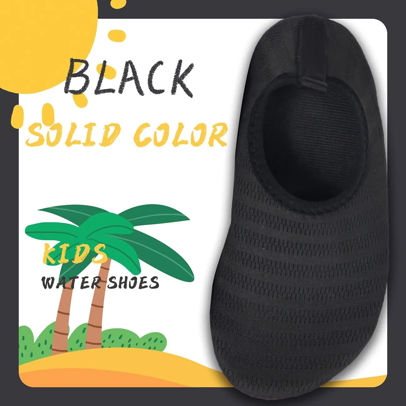 BomKinta Kids Water Shoes Boys Girls Barefoot Quick Dry Non-Slip Aqua Socks for Beach Swimming Pool