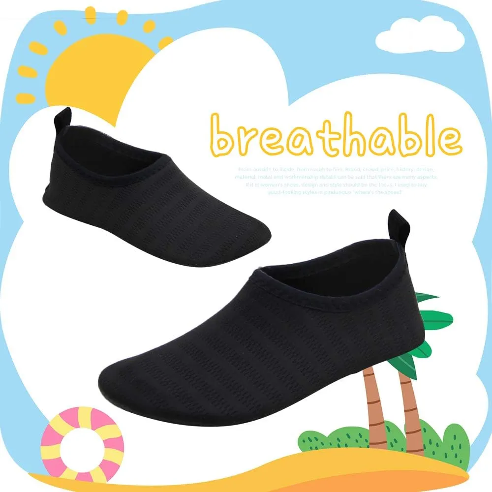 BomKinta Kids Water Shoes Boys Girls Barefoot Quick Dry Non-Slip Aqua Socks for Beach Swimming Pool