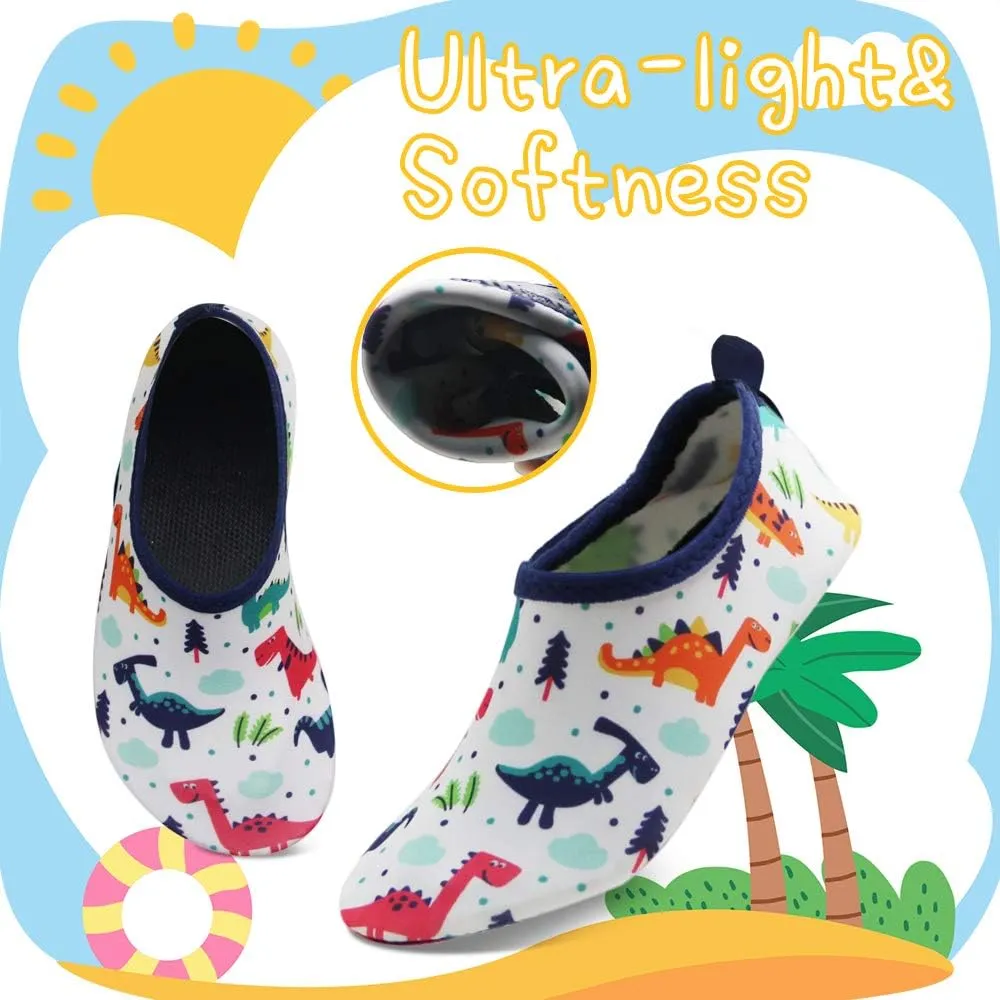 BomKinta Kids Water Shoes Boys Girls Barefoot Quick Dry Non-Slip Aqua Socks for Beach Swimming Pool