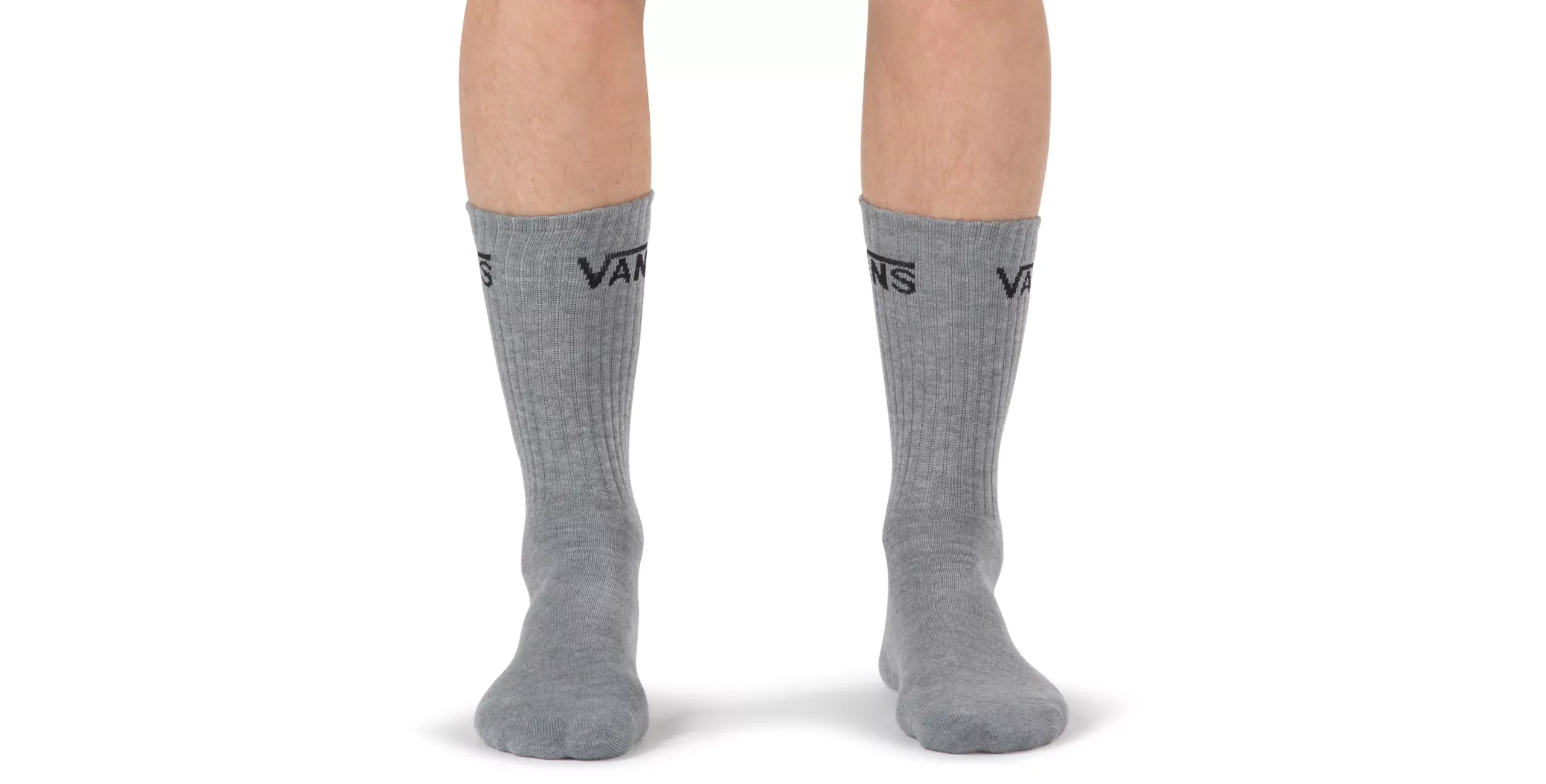 Classic Crew Socks 3 Pack Heather Grey