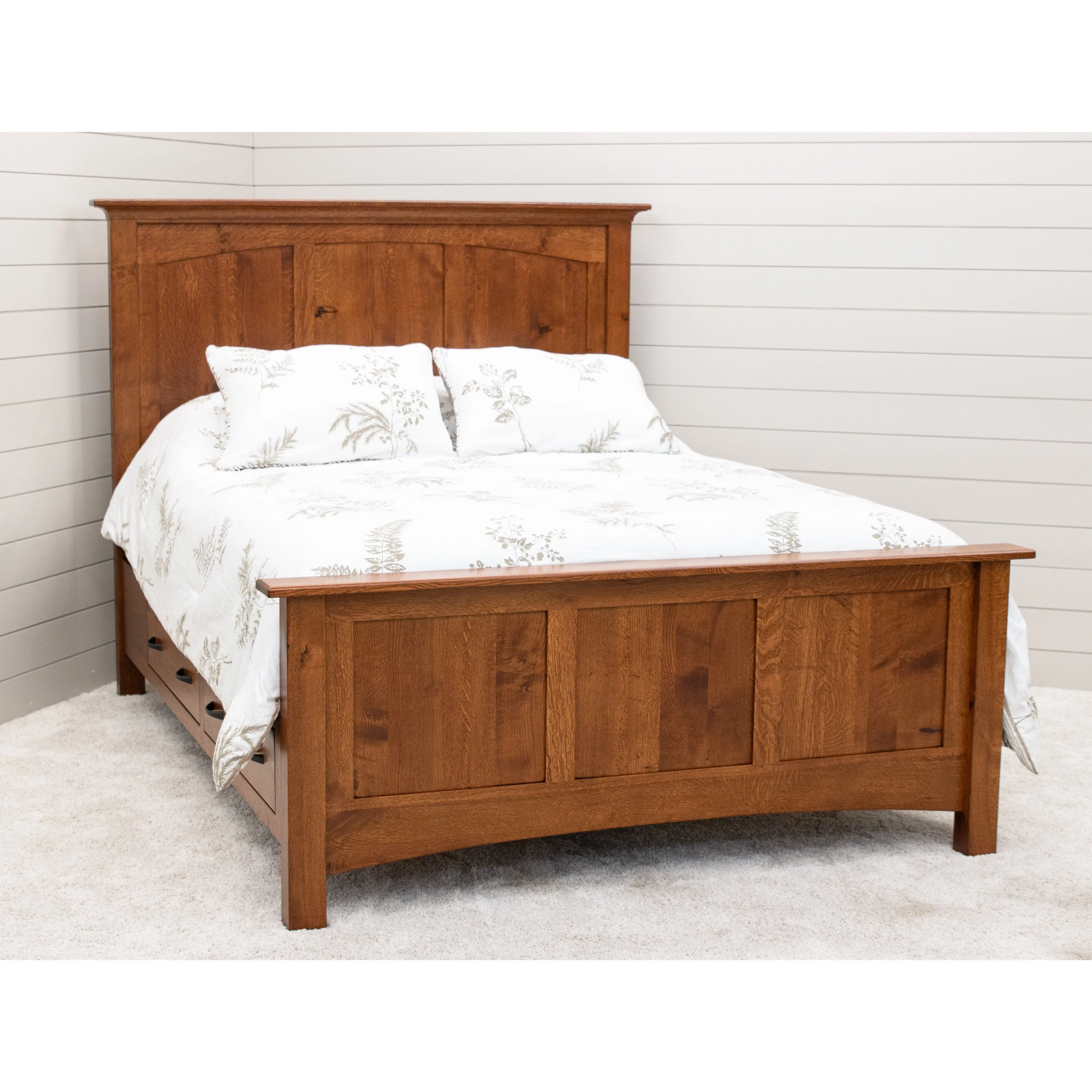 DCF Mission Wood Panel Storage Platform Bed