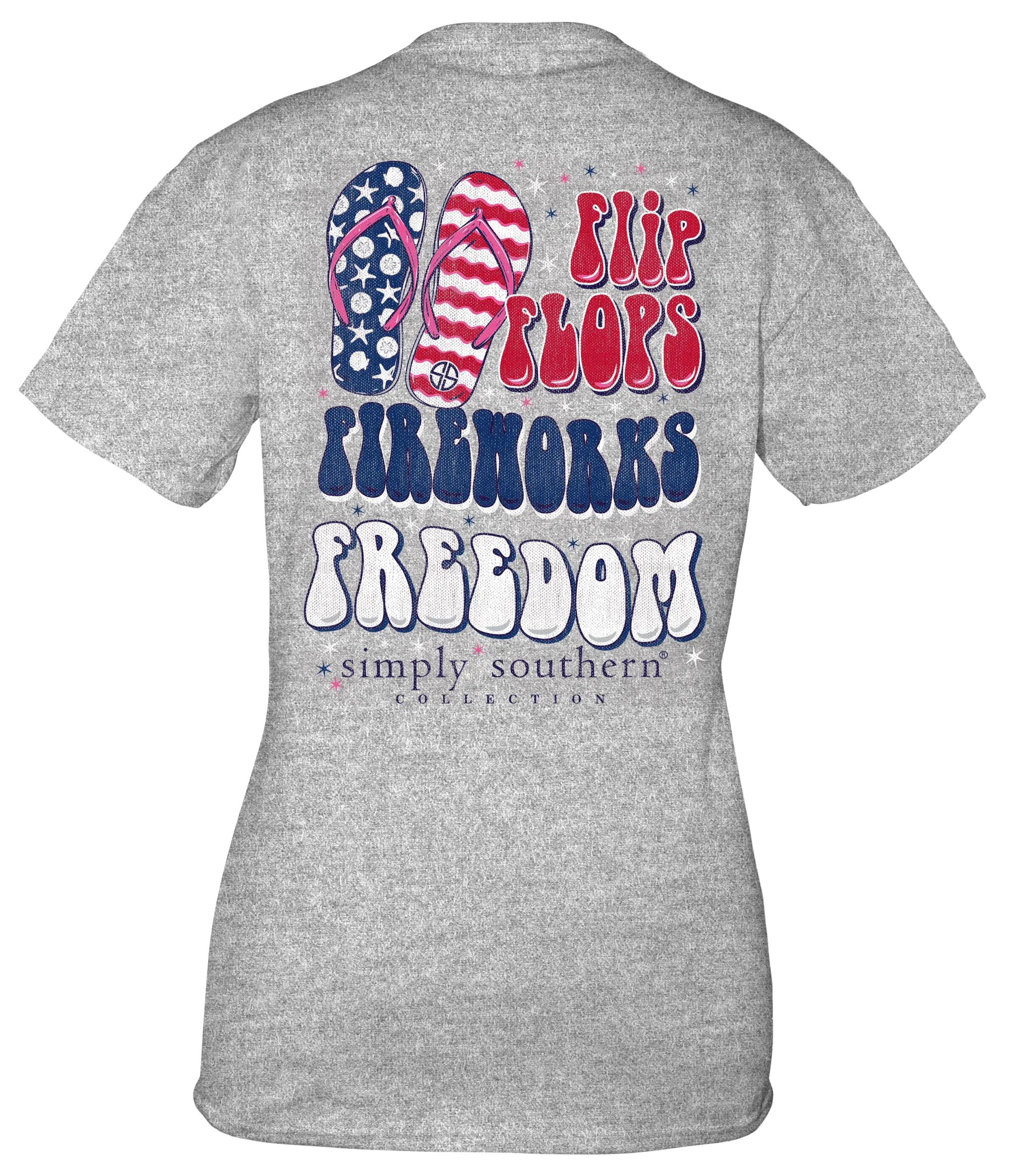 Flip Flops, Fireworks, Freedom Simply Southern T-Shirt YOUTH