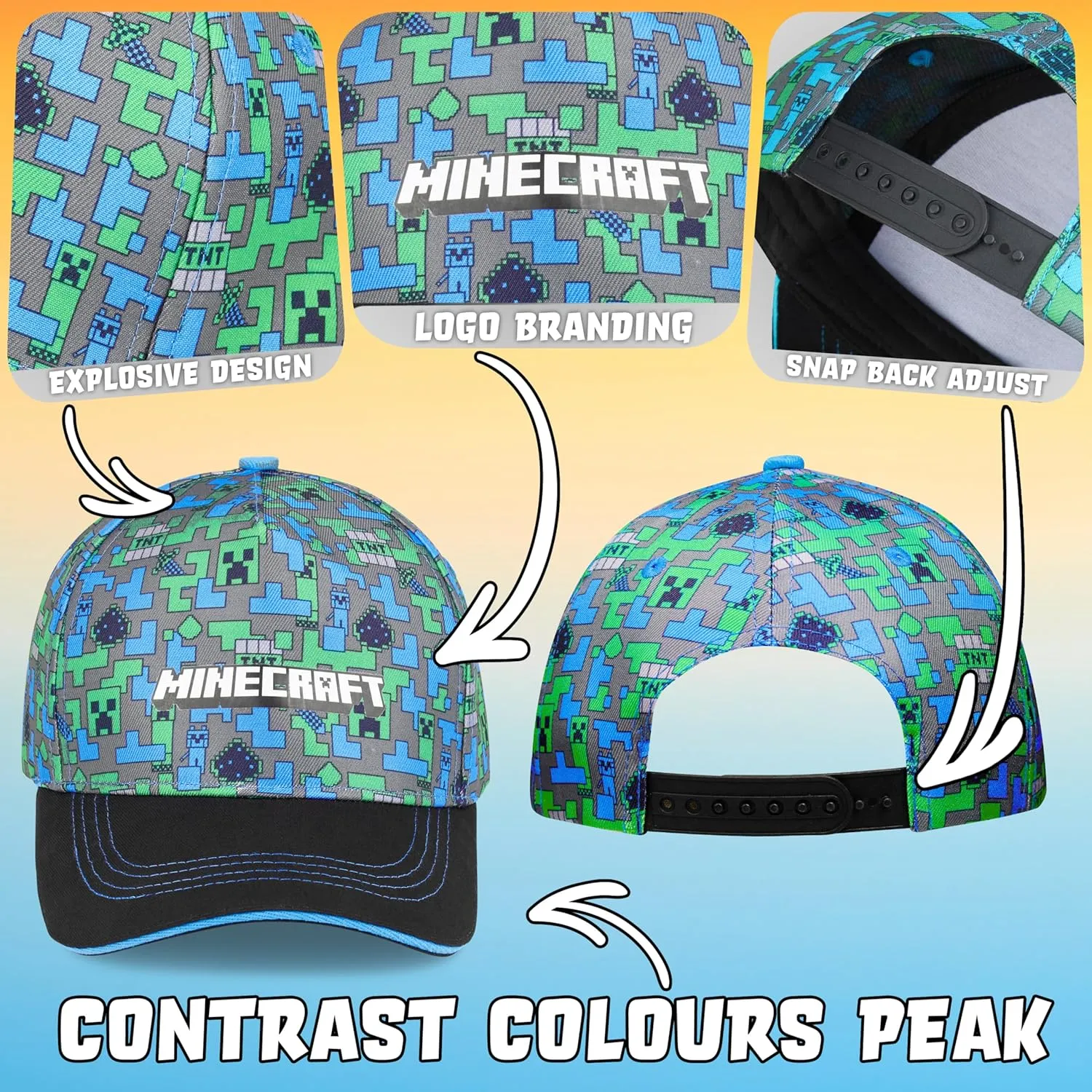 Get Trend Baseball Cap for Boys Teens Kids Sunglasses Set Adjustable Hat UV Protection