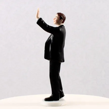 High Five Groom Figurine