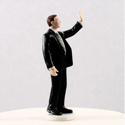 High Five Groom Figurine