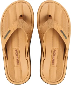 MALIDA Mens Flip Flops Non-Slip Bathroom Shower Shoes Waterproof Cushion foam Indoor and Outdoor Thong Sandals
