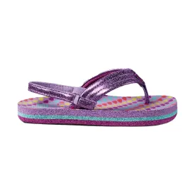 Reef Kids' Little Ahi Flip Flop - Lavender Hearts