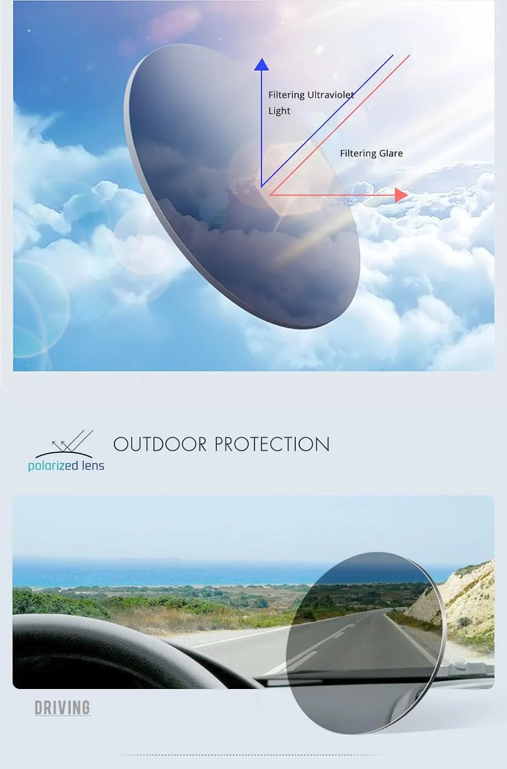 STGATN Big Head Sunglasses for Men - 155MM for Large Wide Heads Men's TR90 Ultralight UV400 Protection Glasses