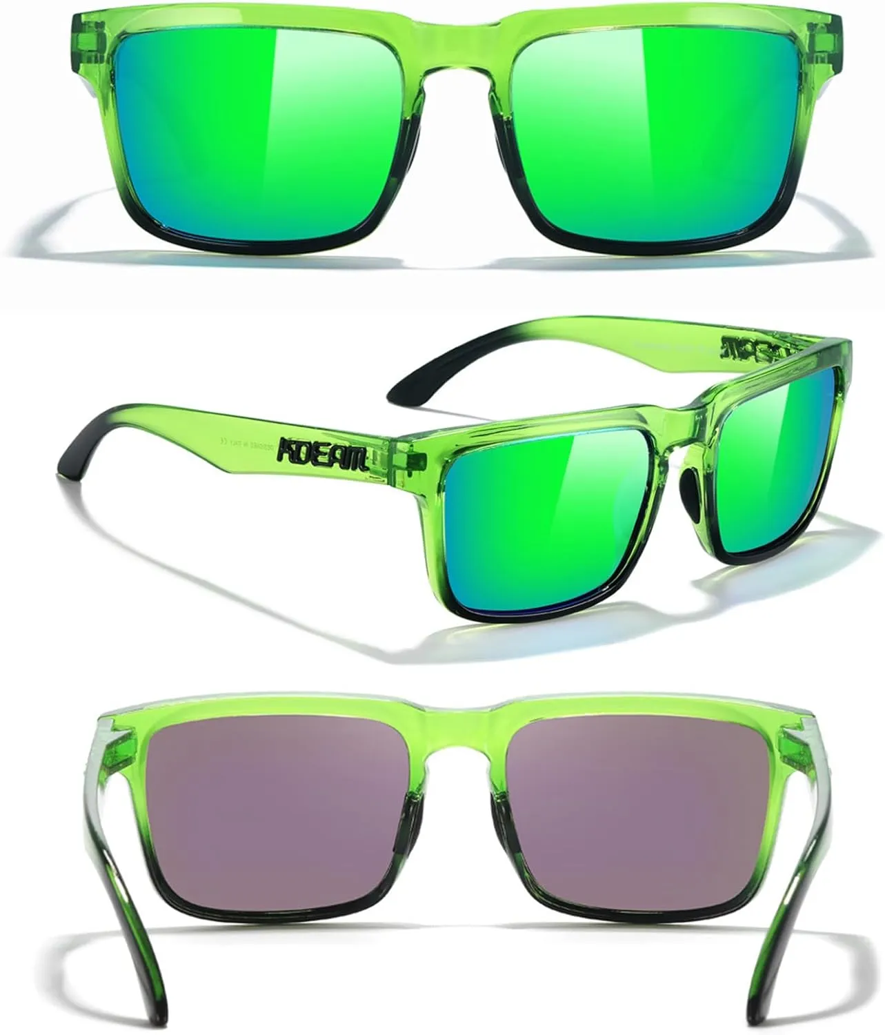 STGATN Big Head Sunglasses for Men - 155MM for Large Wide Heads Men's TR90 Ultralight UV400 Protection Glasses