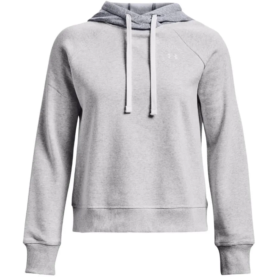 Women's Under Armour Rival Fleece Cb Hoodie Grey 1373031 014